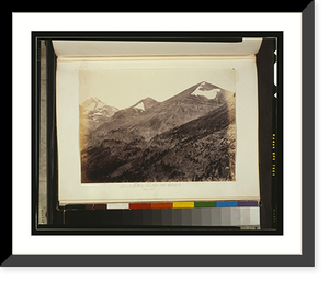 Historic Framed Print, Summits of Rocky Mountains near lat. 49 N., July 1861,  17-7/8" x 21-7/8"