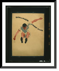 Historic Framed Print, Berliner sport club.Ludwig Hohlwein, M&uuml;nchen.,  17-7/8" x 21-7/8"