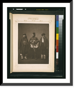 Studio portrait of models wearing traditional clothing from the province of Andrinople (Edirne), Ottoman Empire - 2 Classic, Antique Poster