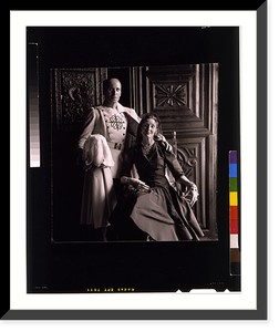 Se&ntilde;or Tom&aacute;s Diez Hidalgo and Se&ntilde;ora Julia Frazer Luckie de Diez Hidalgo, in formal dress, in Lima, Peru, Vintage Poster