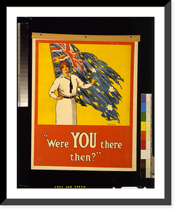 Historic Framed Print, Were YOU there then?".Harry J. Weston.",  17-7/8" x 21-7/8"