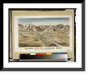 Golden City, C.T. - looking west.sketched by A.E. Mathews. Classic, Antique Poster