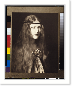 Historic Photo Print - Young woman in period dress with headband.Emily