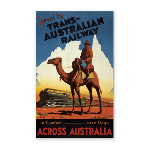 Historic Framed Print, Travel by Trans-Australian Railway across Australia.Northfield.,  17-7/8" x 21-7/8"