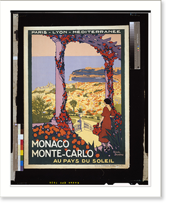 Vintage Photo Print - Monaco. Monte-Carlo - Vintage Home Decor Print