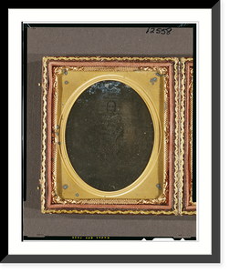 Two portraits of Sarah Allister McAllister Grant. Right plate: head-and-shoulders, facing slightly right. Left plate: full-length, standing in front of a building - 2, Antique Print