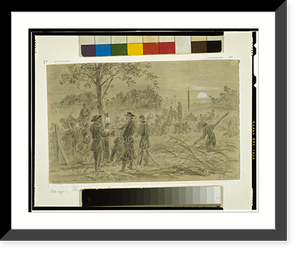 General Warren fortifying his lines on the Weldon road - 3, Historic Print