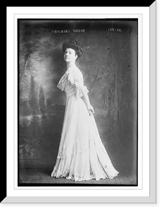 Historic Framed Print, Mercedes Godoy, standing,  17-7/8" x 21-7/8"