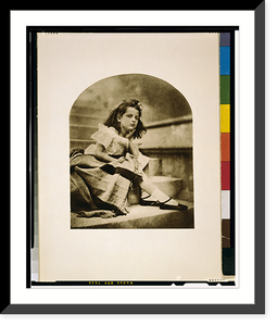 Historic Framed Print, [Sitting girl],  17-7/8" x 21-7/8"