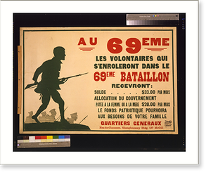 Antique Photo Print - Au 69eme - Historic Wall Art Gift