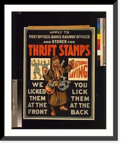 Vintage Photo Print - Thrift stamps - Historic Wall Art Gift