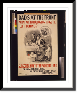 Black & White Photo - Dad's at the front - Antique Wall Decor Print