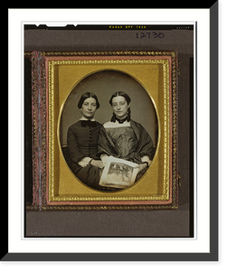 Historic Framed Print, [Emily Everett Abbot and Mary Susan Everett Abbot],  17-7/8" x 21-7/8"
