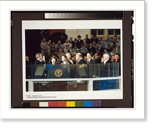 Vintage Photo Print - President George W. Bush taking the oath