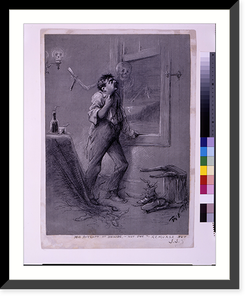 His attempt at suicide, - not due to remorse but J.J..Th. Nast, Antique Wall Art