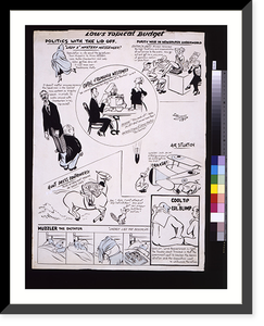 Low's topical budget. Politics with the lid off, Antique Wall Art