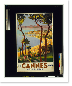 Historic Photo Print - Cannes - Côte d'Azur - été, hiver.Peri