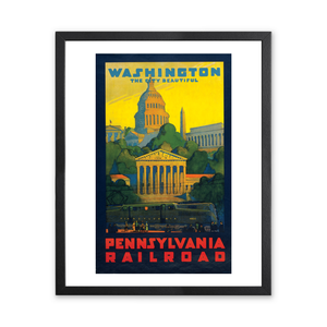 Historic Framed Print, Pennsylvania Railroad - Washington, the city beautiful.Grif Teller. - 2,  17-7/8" x 21-7/8"