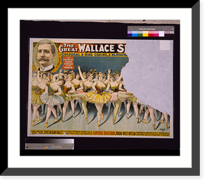 The great Wallace shows : colossal 3 ring circus, 2 elevated stages, Antique Poster