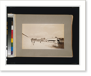 Antique Bird's Eye View - General view of experiment track