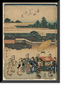 Historic Framed Print, [Japanese Ukiyo-e print] - 15,  17-7/8" x 21-7/8"