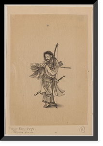 Historic Framed Print, [Japanese drawing] - 224,  17-7/8" x 21-7/8"