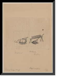 Historic Framed Print, [Japanese drawing] - 233,  17-7/8" x 21-7/8"