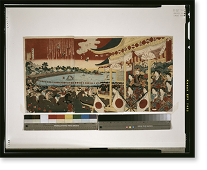 Vintage Landscape - Ueno shinobazu keiba no zu Translation:Horse race