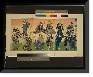 Historic Framed Print, [Japanese Ukiyo-e print] - 133,  17-7/8" x 21-7/8"