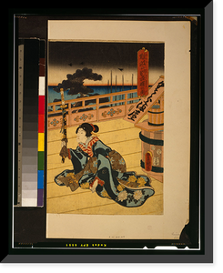 Historic Framed Print, [Japanese Ukiyo-e print] - 135,  17-7/8" x 21-7/8"