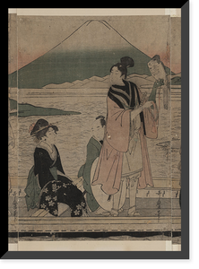 Historic Framed Print, [Japanese Ukiyo-e print] - 143,  17-7/8" x 21-7/8"