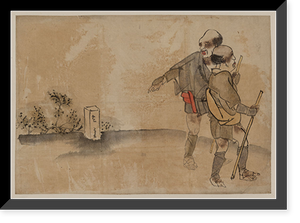 Historic Framed Print, [Japanese Ukiyo-e drawing] - 32,  17-7/8" x 21-7/8"