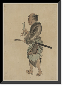 Historic Framed Print, [Japanese Ukiyo-e drawing] - 40,  17-7/8" x 21-7/8"