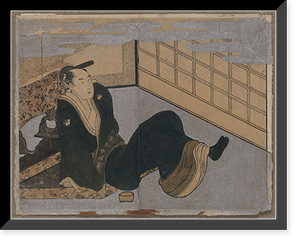 Historic Framed Print, [Japanese Ukiyo-e print] - 176,  17-7/8" x 21-7/8"