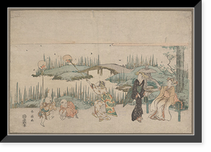 Historic Framed Print, [Japanese Ukiyo-e print] - 192,  17-7/8" x 21-7/8"