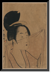 Historic Framed Print, [Japanese Ukiyo-e print] - 205,  17-7/8" x 21-7/8"