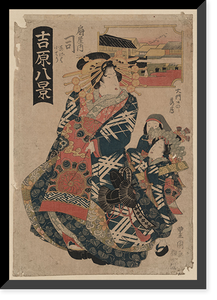 Historic Framed Print, [Japanese Ukiyo-e print] - 260,  17-7/8" x 21-7/8"