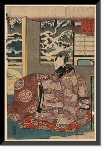 Historic Framed Print, [Japanese Ukiyo-e print] - 317,  17-7/8" x 21-7/8"