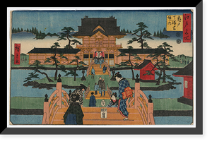 Historic Framed Print, [Japanese Ukiyo-e print] - 332,  17-7/8" x 21-7/8"