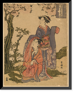 Historic Framed Print, [Japanese Ukiyo-e print] - 337,  17-7/8" x 21-7/8"