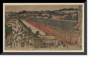 Historic Framed Print, [Japanese Ukiyo-e print] - 345,  17-7/8" x 21-7/8"