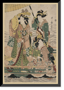 Historic Framed Print, [Japanese Ukiyo-e print] - 370,  17-7/8" x 21-7/8"