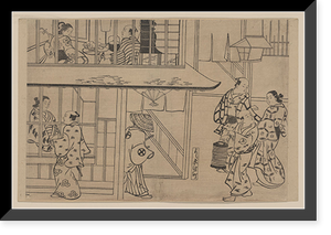 Historic Framed Print, [Japanese Ukiyo-e print] - 371,  17-7/8" x 21-7/8"