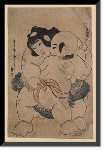 Historic Framed Print, [Japanese Ukiyo-e print] - 372,  17-7/8" x 21-7/8"