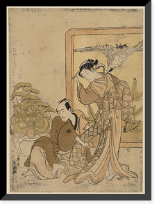 Historic Framed Print, [Japanese Ukiyo-e print] - 379,  17-7/8" x 21-7/8"