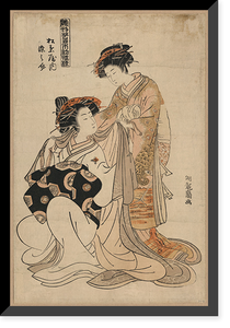 Historic Framed Print, [Japanese Ukiyo-e print] - 386,  17-7/8" x 21-7/8"