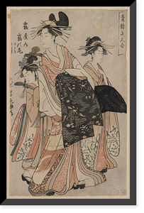 Historic Framed Print, [Japanese Ukiyo-e print] - 393,  17-7/8" x 21-7/8"