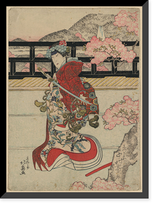 Historic Framed Print, [Japanese Ukiyo-e print] - 409,  17-7/8" x 21-7/8"