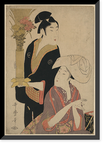 Historic Framed Print, [Japanese Ukiyo-e print] - 417,  17-7/8" x 21-7/8"