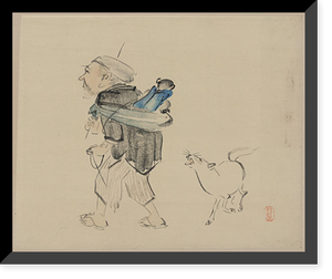 Historic Framed Print, [Japanese Ukiyo-e print] - 458,  17-7/8" x 21-7/8"